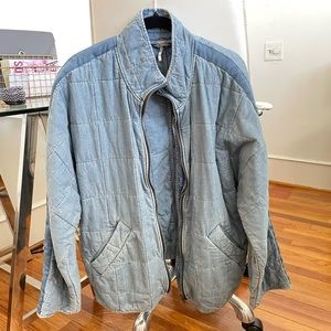 Free people size medium denim bomber jacket
